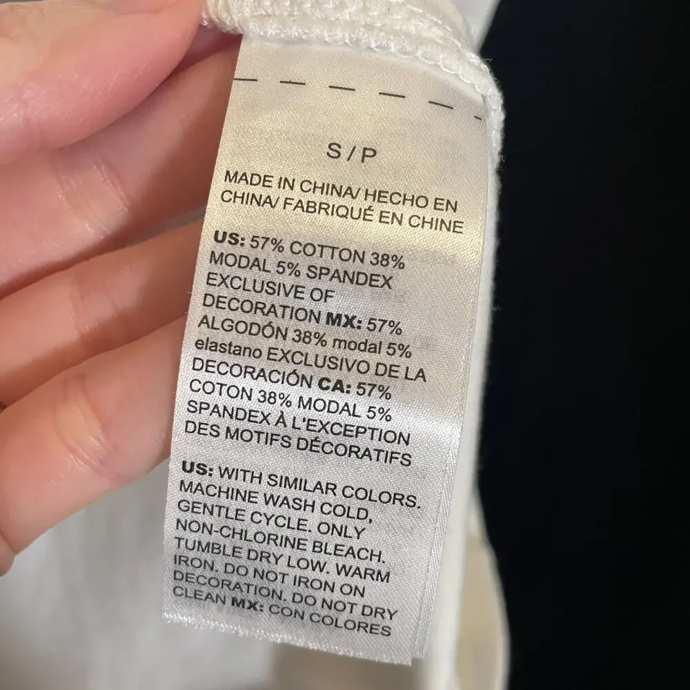 White House Black Market‎ Tee Rhinestone Bow Neckline Embellished Party S - Picture 3 of 4